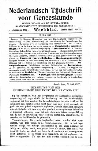 Eerste pagina van het artikel zoals het is gepubliceerd in het tijdschrift