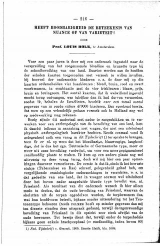 Eerste pagina van het artikel zoals het is gepubliceerd in het tijdschrift