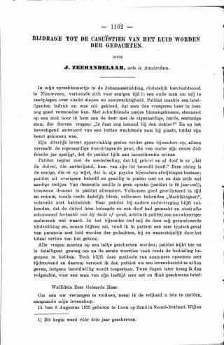 Eerste pagina van het artikel zoals het is gepubliceerd in het tijdschrift