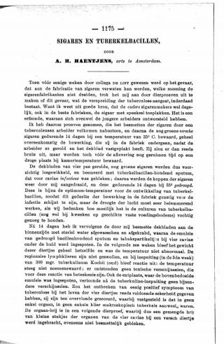 Eerste pagina van het artikel zoals het is gepubliceerd in het tijdschrift