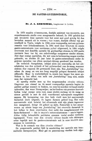 Eerste pagina van het artikel zoals het is gepubliceerd in het tijdschrift