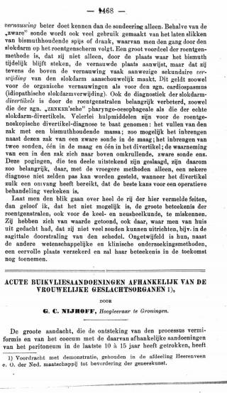 Eerste pagina van het artikel zoals het is gepubliceerd in het tijdschrift