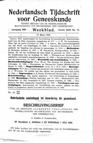 Eerste pagina van het artikel zoals het is gepubliceerd in het tijdschrift