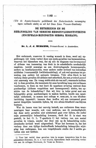 Eerste pagina van het artikel zoals het is gepubliceerd in het tijdschrift