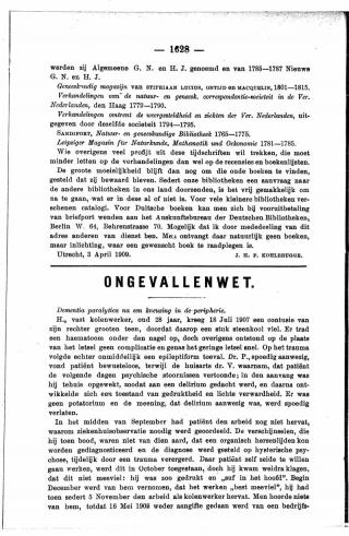 Eerste pagina van het artikel zoals het is gepubliceerd in het tijdschrift