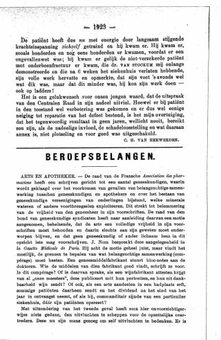 Eerste pagina van het artikel zoals het is gepubliceerd in het tijdschrift