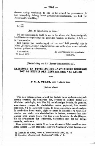 Eerste pagina van het artikel zoals het is gepubliceerd in het tijdschrift