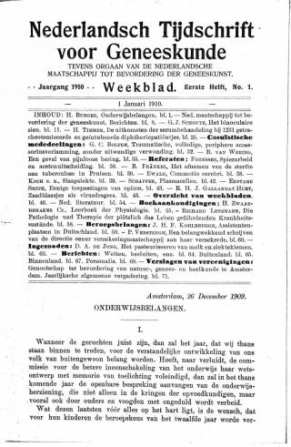 Eerste pagina van het artikel zoals het is gepubliceerd in het tijdschrift