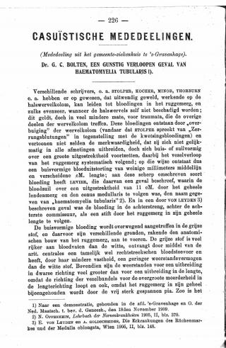 Eerste pagina van het artikel zoals het is gepubliceerd in het tijdschrift