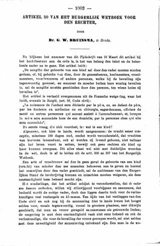 Eerste pagina van het artikel zoals het is gepubliceerd in het tijdschrift