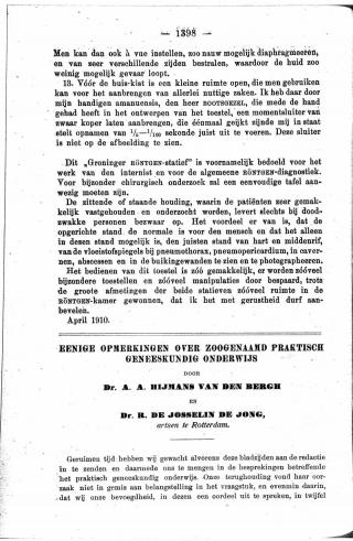 Eerste pagina van het artikel zoals het is gepubliceerd in het tijdschrift