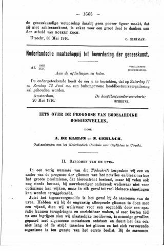 Eerste pagina van het artikel zoals het is gepubliceerd in het tijdschrift