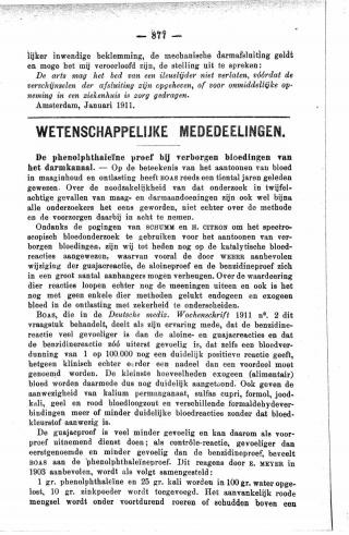 Eerste pagina van het artikel zoals het is gepubliceerd in het tijdschrift