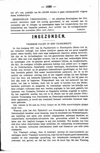 Eerste pagina van het artikel zoals het is gepubliceerd in het tijdschrift