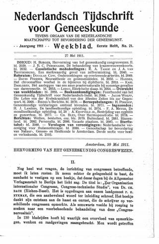 Eerste pagina van het artikel zoals het is gepubliceerd in het tijdschrift