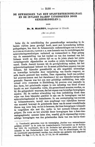 Eerste pagina van het artikel zoals het is gepubliceerd in het tijdschrift