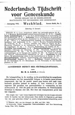 Eerste pagina van het artikel zoals het is gepubliceerd in het tijdschrift