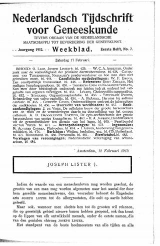 Eerste pagina van het artikel zoals het is gepubliceerd in het tijdschrift