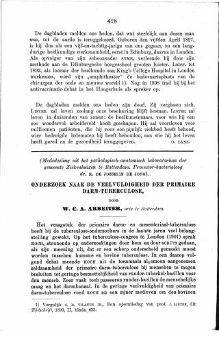 Eerste pagina van het artikel zoals het is gepubliceerd in het tijdschrift