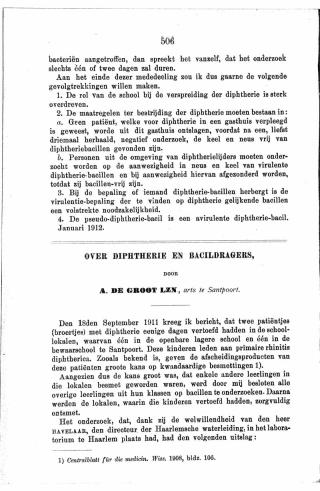 Eerste pagina van het artikel zoals het is gepubliceerd in het tijdschrift