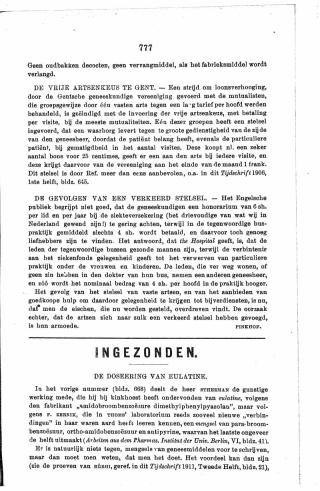 Eerste pagina van het artikel zoals het is gepubliceerd in het tijdschrift