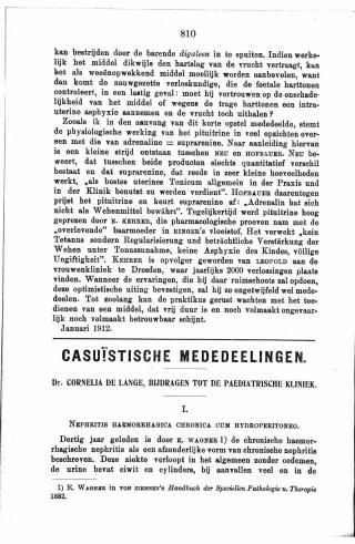 Eerste pagina van het artikel zoals het is gepubliceerd in het tijdschrift