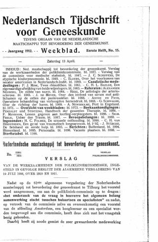 Eerste pagina van het artikel zoals het is gepubliceerd in het tijdschrift