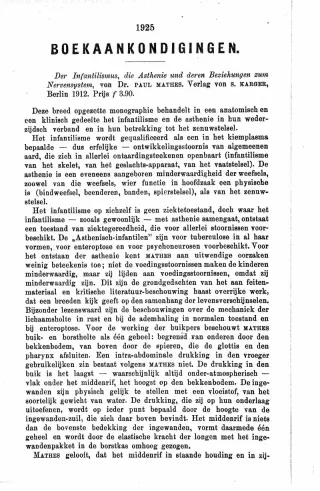 Eerste pagina van het artikel zoals het is gepubliceerd in het tijdschrift