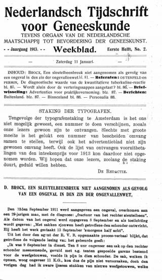 Eerste pagina van het artikel zoals het is gepubliceerd in het tijdschrift