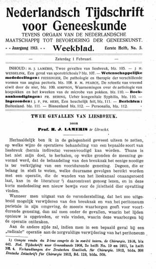 Eerste pagina van het artikel zoals het is gepubliceerd in het tijdschrift