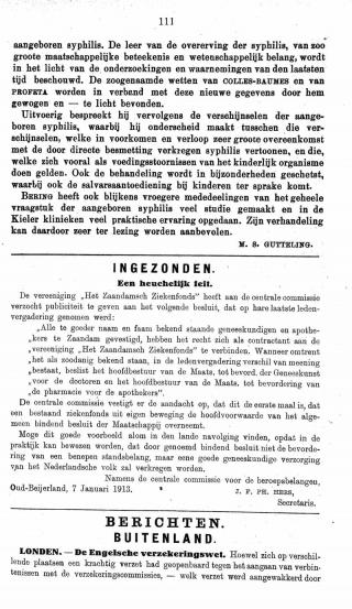 Eerste pagina van het artikel zoals het is gepubliceerd in het tijdschrift