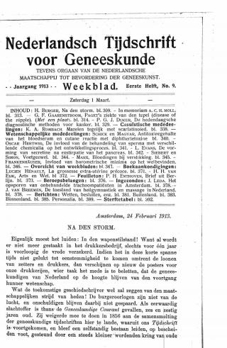 Eerste pagina van het artikel zoals het is gepubliceerd in het tijdschrift