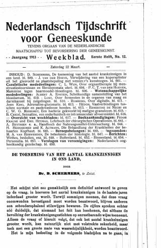 Eerste pagina van het artikel zoals het is gepubliceerd in het tijdschrift