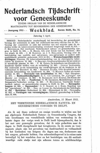 Eerste pagina van het artikel zoals het is gepubliceerd in het tijdschrift