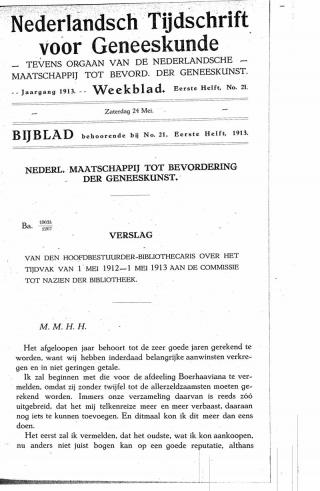 Eerste pagina van het artikel zoals het is gepubliceerd in het tijdschrift