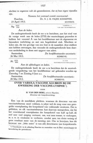 Eerste pagina van het artikel zoals het is gepubliceerd in het tijdschrift