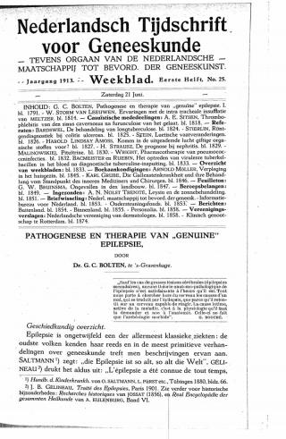 Eerste pagina van het artikel zoals het is gepubliceerd in het tijdschrift