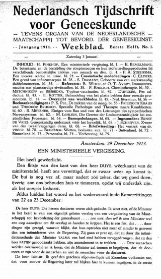 Eerste pagina van het artikel zoals het is gepubliceerd in het tijdschrift