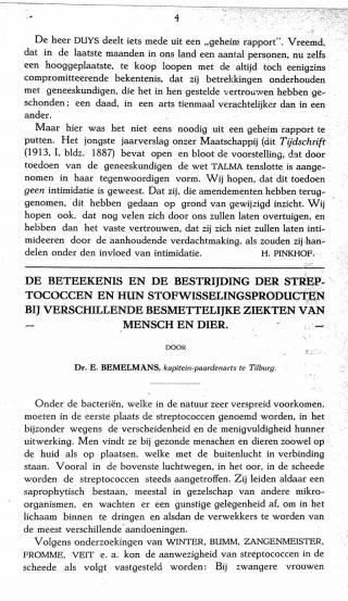 Eerste pagina van het artikel zoals het is gepubliceerd in het tijdschrift