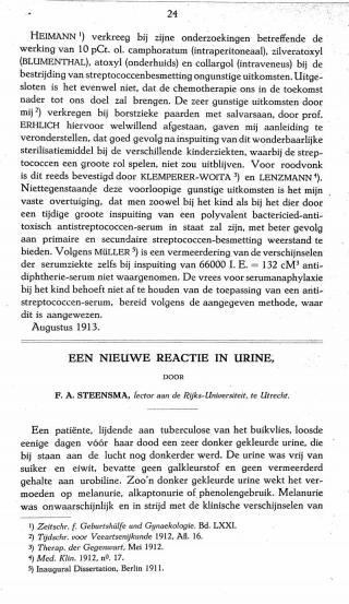 Eerste pagina van het artikel zoals het is gepubliceerd in het tijdschrift