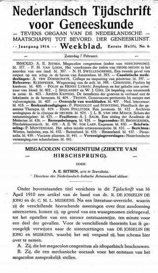 Eerste pagina van het artikel zoals het is gepubliceerd in het tijdschrift