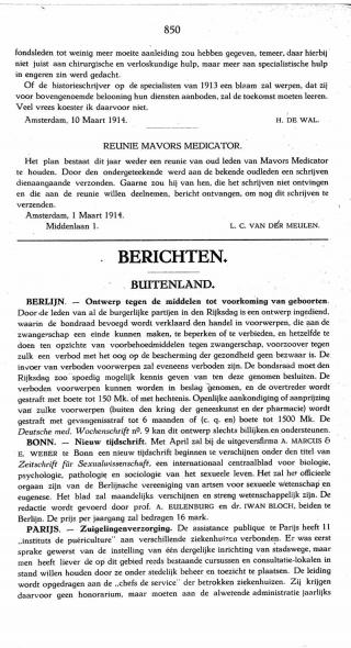 Eerste pagina van het artikel zoals het is gepubliceerd in het tijdschrift