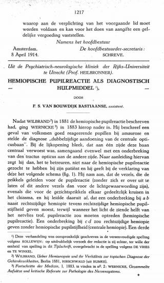 Eerste pagina van het artikel zoals het is gepubliceerd in het tijdschrift