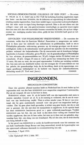 Eerste pagina van het artikel zoals het is gepubliceerd in het tijdschrift