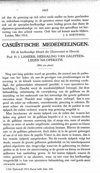 Eerste pagina van het artikel zoals het is gepubliceerd in het tijdschrift