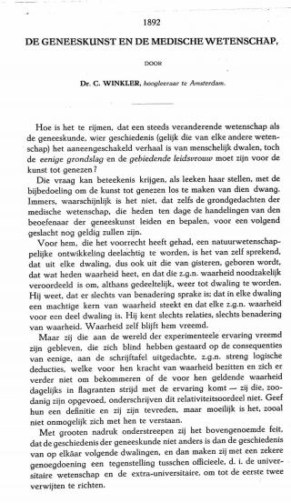 Eerste pagina van het artikel zoals het is gepubliceerd in het tijdschrift