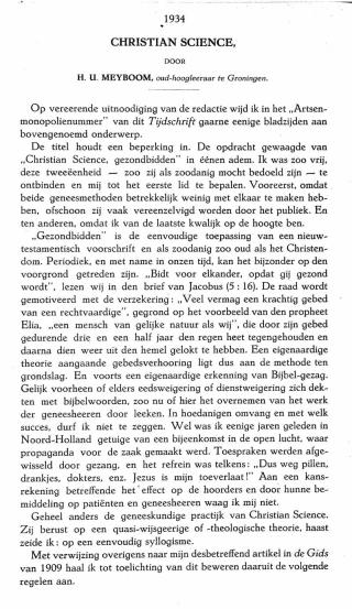 Eerste pagina van het artikel zoals het is gepubliceerd in het tijdschrift