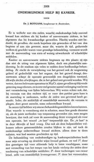 Eerste pagina van het artikel zoals het is gepubliceerd in het tijdschrift