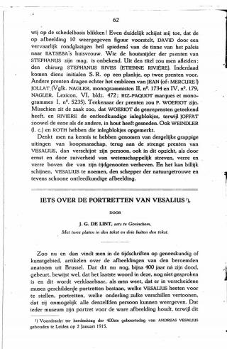 Eerste pagina van het artikel zoals het is gepubliceerd in het tijdschrift