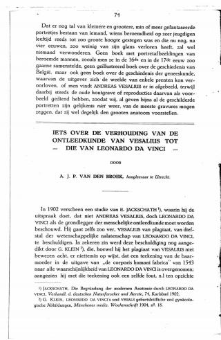 Eerste pagina van het artikel zoals het is gepubliceerd in het tijdschrift